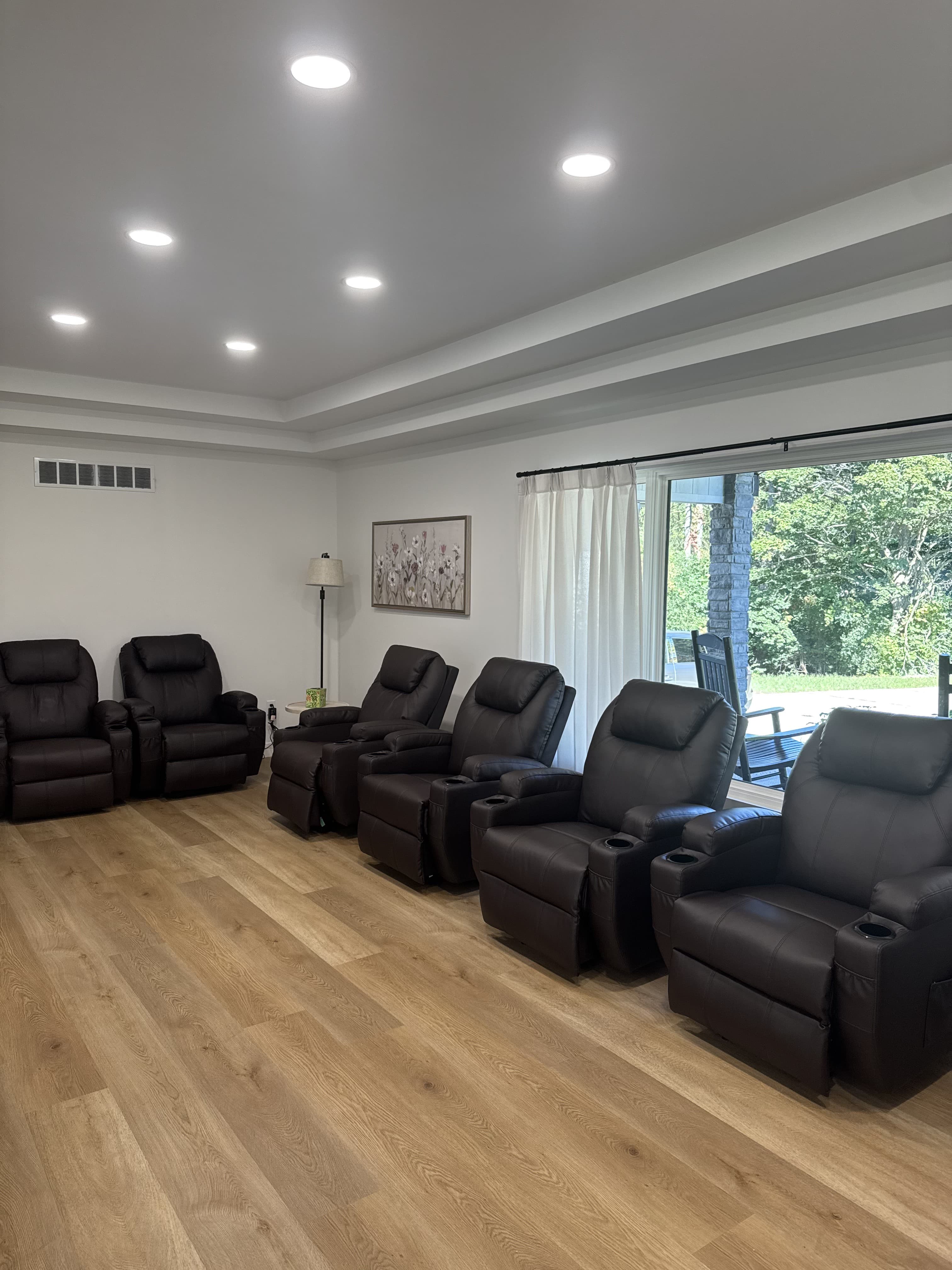 Modern living area with comfortable seating