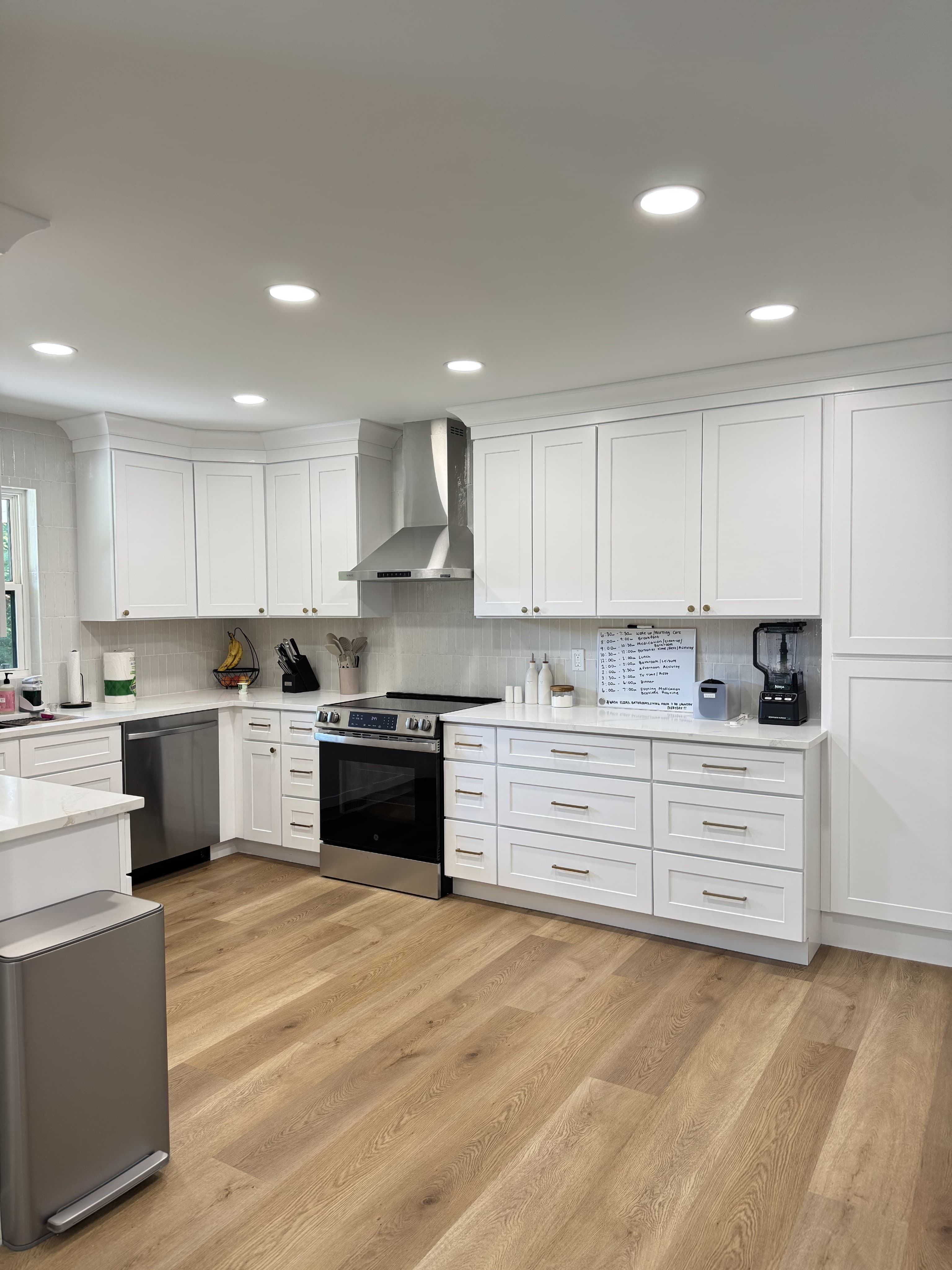 Fully equipped kitchen with modern appliances