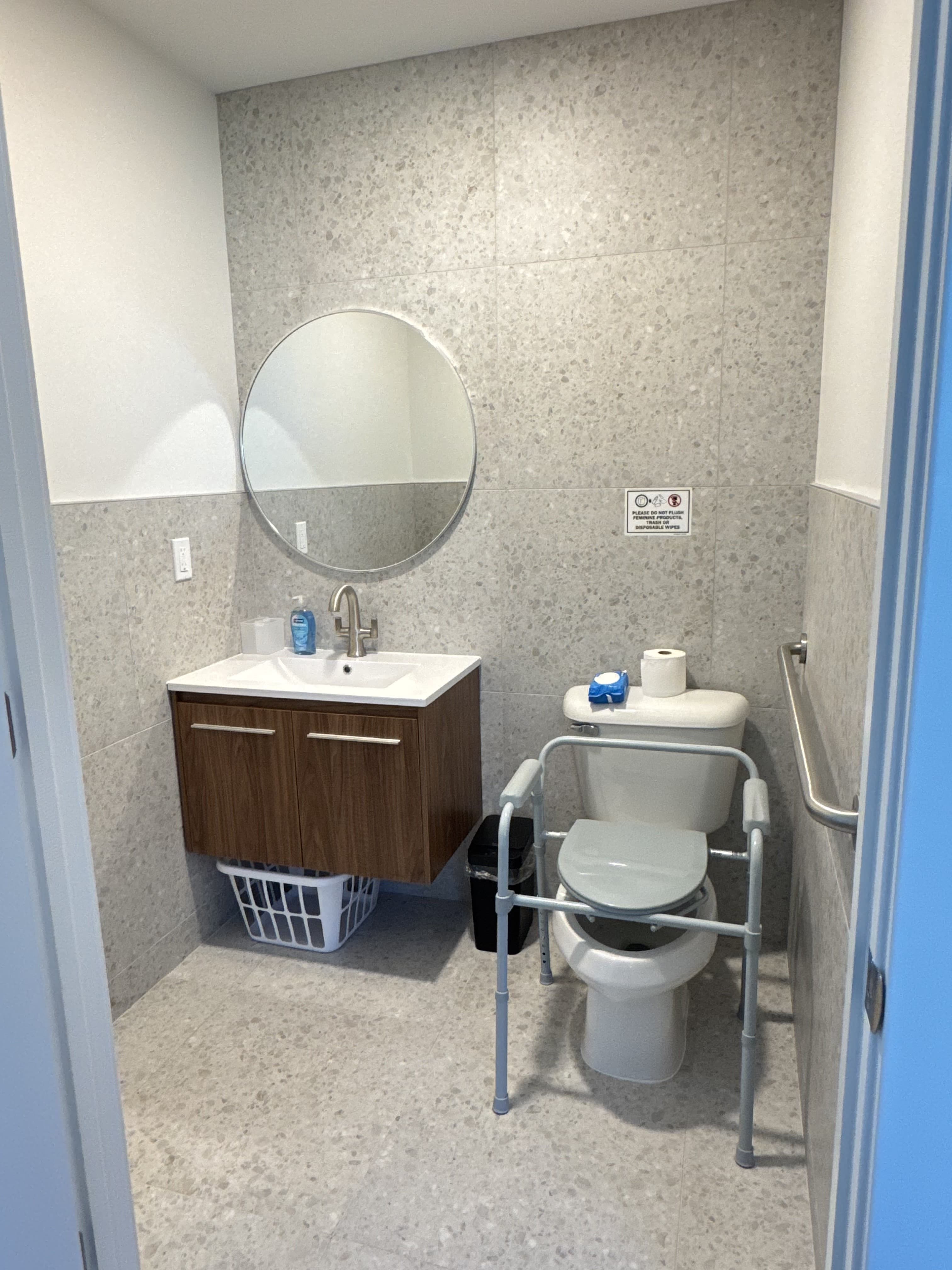 Private en-suite bathroom with sink and toilet